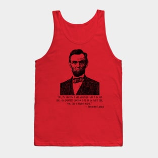 Abraham Lincoln Quote Tank Top